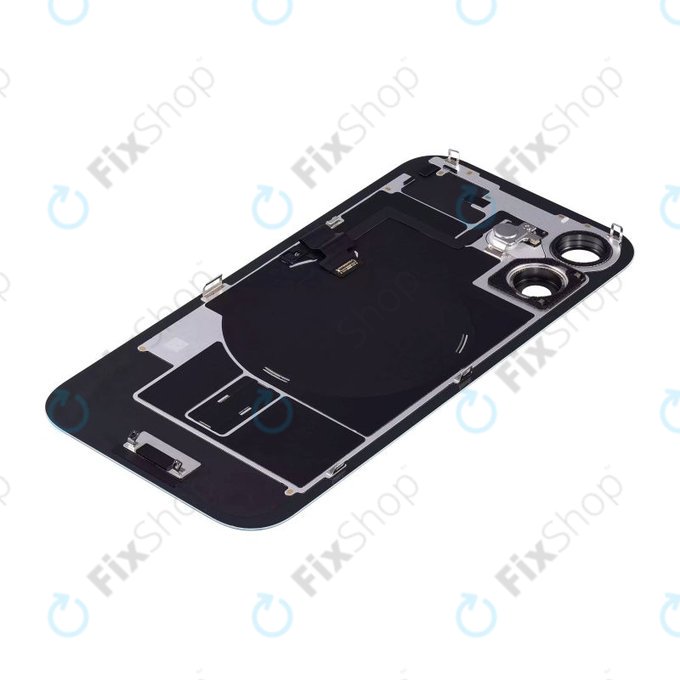 Apple iPhone 16 - Sklo Zadního Housingu + Sklíčko Kamery + Kovová Destička + Magsafe Magnet (Teal)
