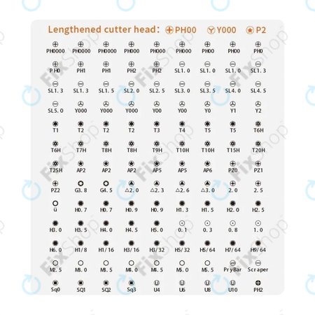 Kingsdun - Profesionální Sada Nářadí pro Servis Telefonů iPhone 117v1
