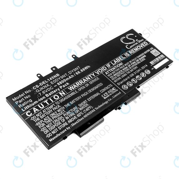 Baterie pro Dell Latitude 14 5490, Latitude 14 5491, 8800mAh, Li-Ion, 7.6V, 00JWGP, HQ