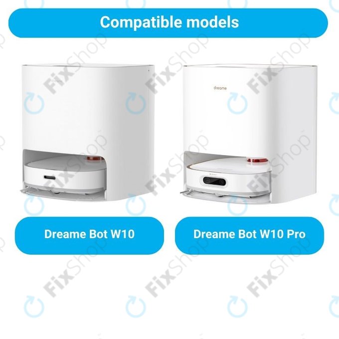 Sada náhradních dílů pro Xiaomi Dreame Bot W10, W10 Pro (2x Hlavní kartáče, 4x Filtry, 4x Boční kartáče, 4x Mopovací utěrky)