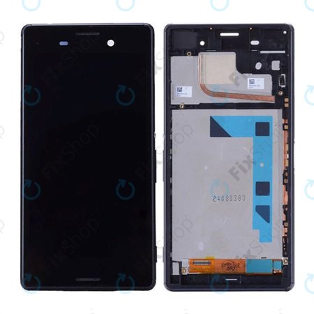 Sony Xperia Z3 D6603 - LCD Displej + Dotykové Sklo + Rám (Black) TFT