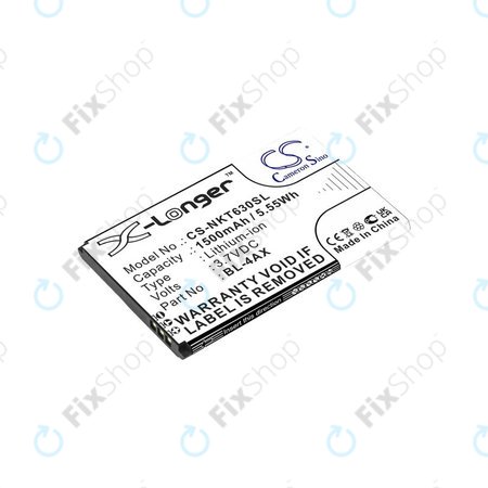 Baterie pro Nokia 6300 4G, Nokia 8000 4G, 1500mAh, Li-Ion, 3.7V, BL-4AX, HQ