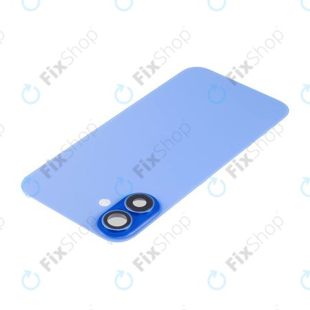 Apple iPhone 16 - Sklo Zadního Housingu + Sklíčko Kamery + Kovová Destička + Magsafe Magnet (Ultramarine)