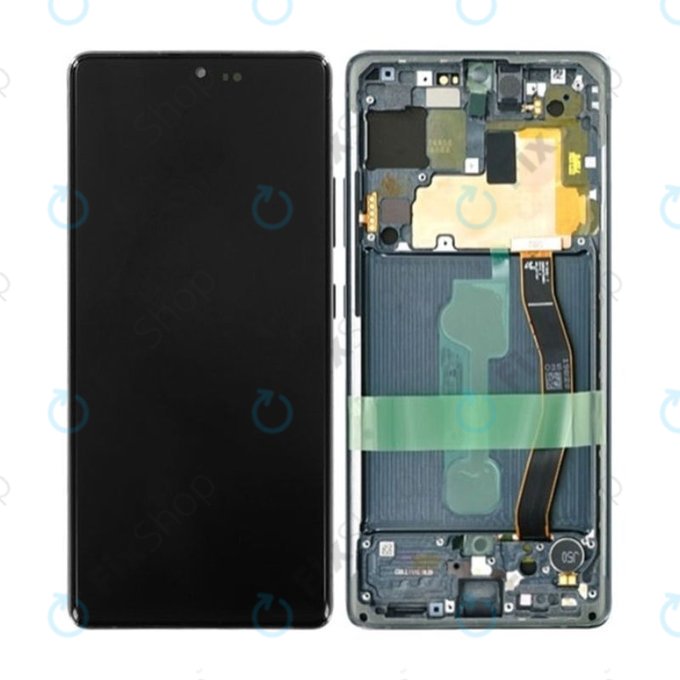 Samsung Galaxy S10 Lite G770F - LCD Displej + Dotykové Sklo + Rám (Prism Black) OLED