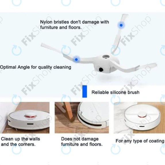 Sada náhradních dílů pro Xiaomi Mi Robot Vacuum Mop 2 Pro, 2 Lite (2x Hlavní kartáč, 4x Filtr, 4x Boční kartáč)