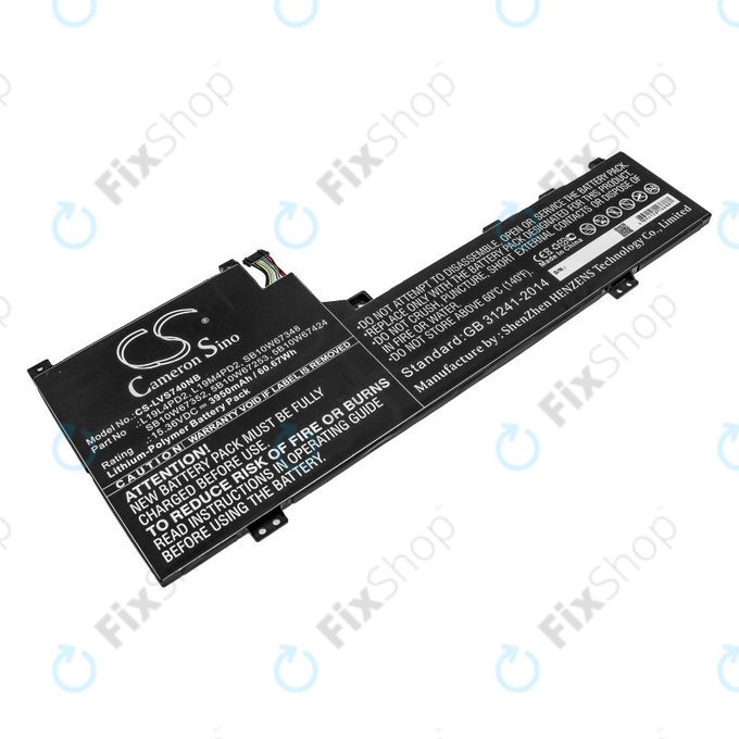 Baterie pro Lenovo Yoga S740 14, IdeaPad S740-14IIL, 3950mAh, Li-Pol, 15.36V, L19L4PD2, HQ