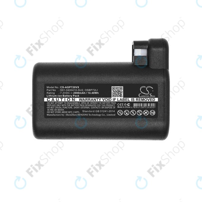 AEG RX-series, Electrolux E, P-series - Baterie S91-0400410-SU2, OSBP72LI, OSBP72LI25 Li-Ion 2000mAh HQ