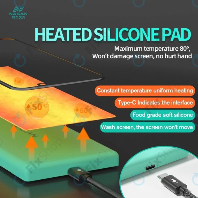 Nasan - Kompaktní tepelná podložka pro demontáž LCD displejů