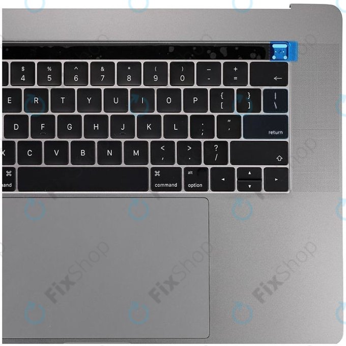 Apple MacBook Pro 15" A1707 (Late 2016 - Mid 2017) - Horní Rám Klávesnice + Klávesnice US + Mikrofon + Trackpad + Reproduktory (Space Gray)