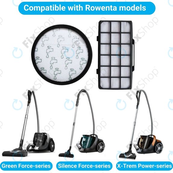 Rowenta Green Force, Silence Force, X-Trem Power - Sada Filtrů
