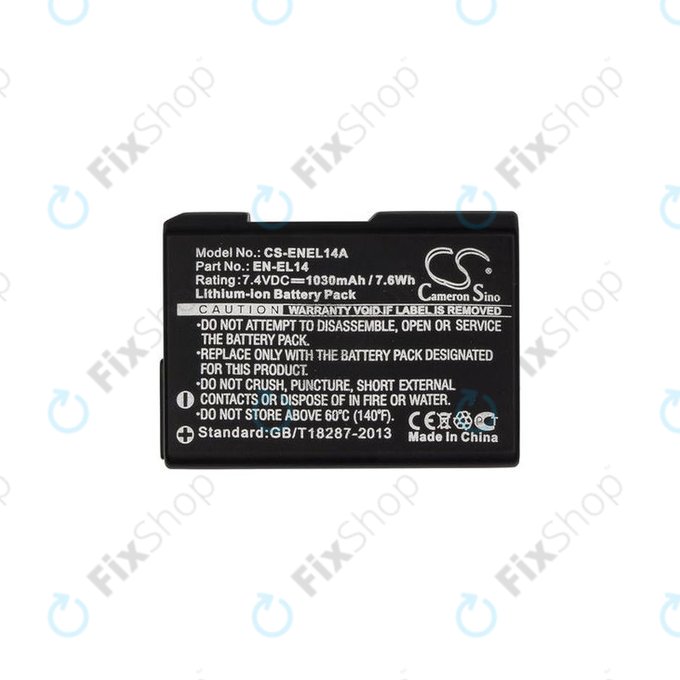 Nikon Coolpix D-series, P-series - Baterie EN-EL14 Li-Ion 1030mAh HQ