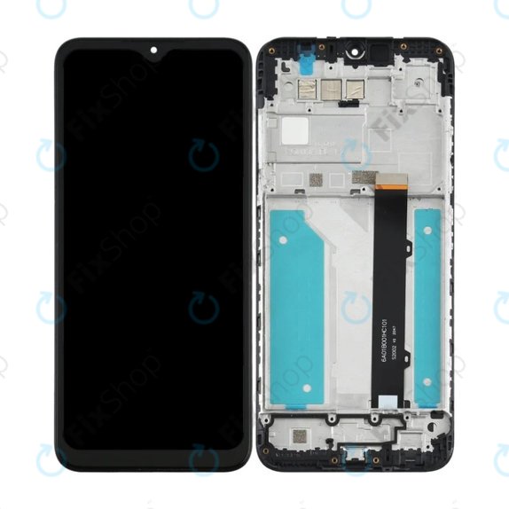 LG K41S - LCD Displej + Dotykové Sklo + Rám (Black) TFT