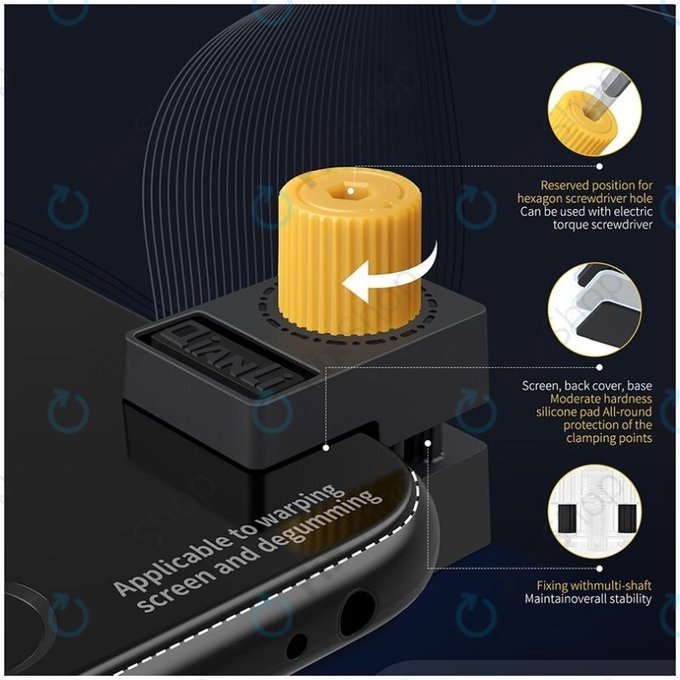 QianLi iClamp 2.0 - Plastová Svorka s Gumovou Výplní - Rozpětí 12mm (4 ks)