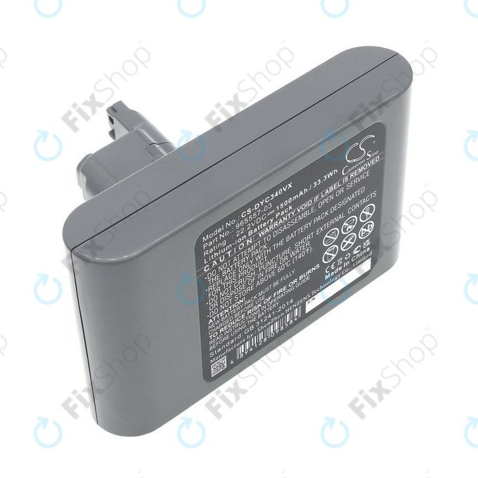 Baterie pro Dyson DC31, DC34, DC35, DC44, DC45, DC56, 1500mAh, Li-Ion, 22.2V, 965557-03, HQ