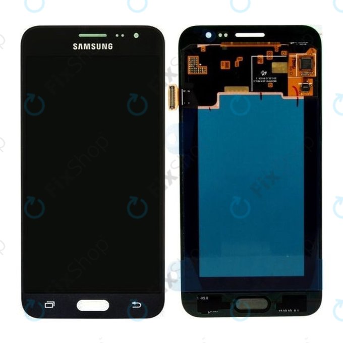 Samsung Galaxy J3 J320F (2016) - LCD Displej + Dotykové Sklo (Black) - GH97-18414C, GH97-18748C Genuine Service Pack