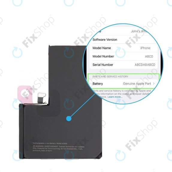Baterie pro iPhone 14 Pro Max | 661-30397 | 4323mAh | Genuine Apple