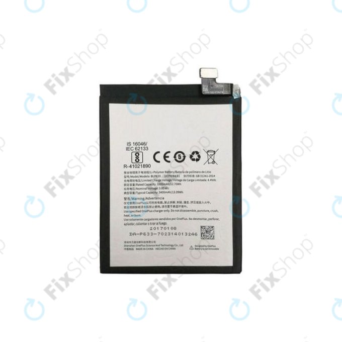 OnePlus 3T - Baterie BLP633 3400mAh
