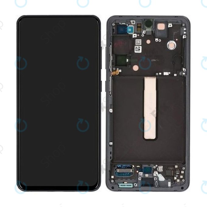 Samsung Galaxy S21 FE G990B - LCD Displej + Dotykové Sklo + Rám (Graphite) - GH82-26414A, GH82-26420A, GH82-26590A Genuine Service Pack