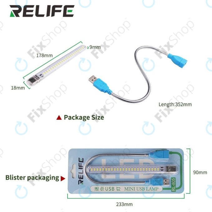 Relife RL-805 - USB Mini LED Lampa