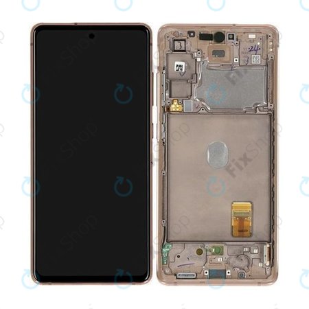 Samsung Galaxy S20 FE 5G G781B - LCD Displej + Dotykové Sklo + Rám (Cloud Orange) - GH82-24214F, GH82-24215F, GH82-29056F Genuine Service Pack