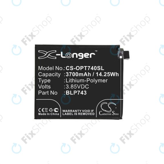 OnePlus 7T - Baterie BLP743 3700mAh HQ