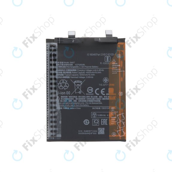Baterie pro Xiaomi 13T 2306EPN60G, Redmi Note 13 Pro 4G 23117RA68G 2312FPCA6G, 5000mAh, BM5T, Genuine Service Pack
