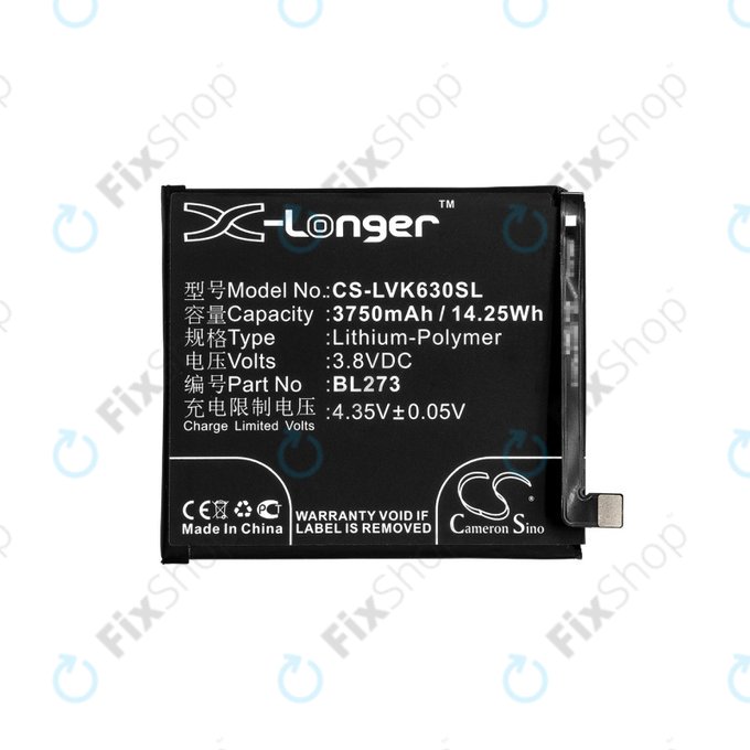 Lenovo K6 Note - Baterie BL273 3750mAh HQ