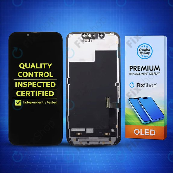 Displej Hard OLED pro iPhone 13 Mini, Dotykové sklo s rámem, FixPremium