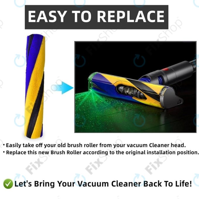 Dyson V11, V12, V15, V15s Detect Submarine - Hlavná Kefa Slim Fluffy (Měkký váleček)