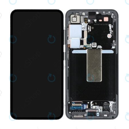 Samsung Galaxy S23 S911B - LCD Displej + Dotykové Sklo + Rám (Graphite) - GH82-30481E Genuine Service Pack
