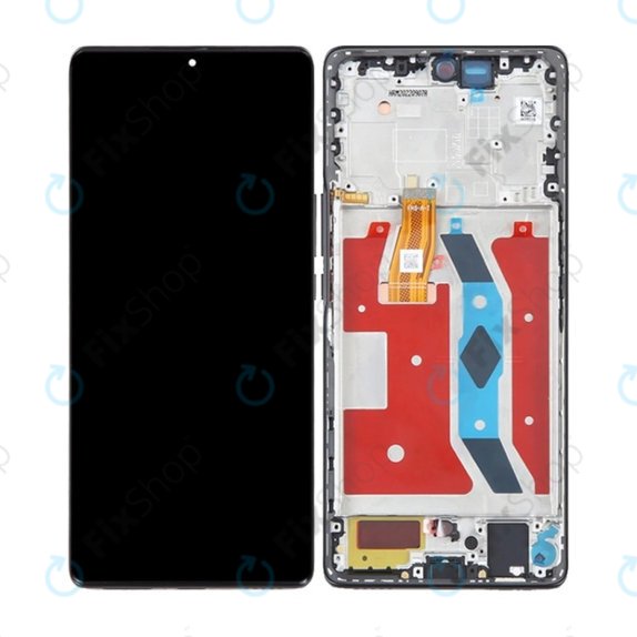 Honor Magic5 Lite RMO-NX3 - LCD Displej + Dotykové Sklo + Rám (Midnight Black) OLED