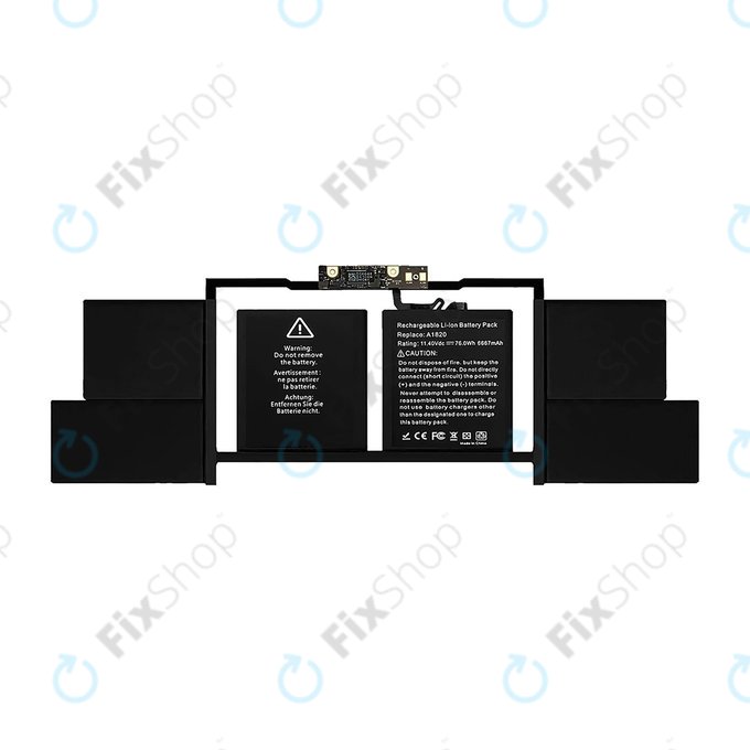 Apple MacBook Pro 15" A1707 (Late 2016 - Mid 2017) - Baterie A1820 6680mAh FixPremium