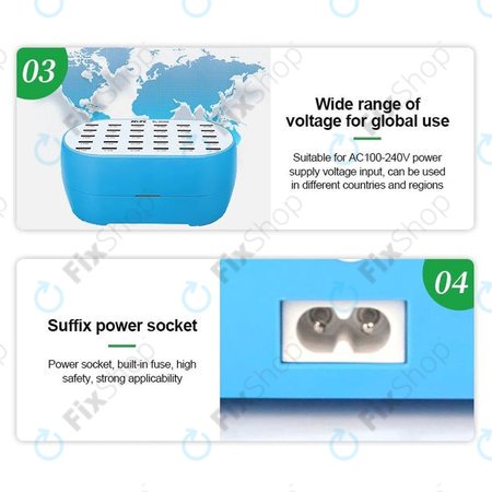 Relife RL-304M - Smart Servisní USB Stanice - 30x USB / 160W