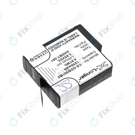 Baterie pro Gopro Hero 8, Hero 6, 1250mAh, Li-Ion, 3.85V, AHDBT-501, HQ