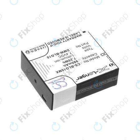 Baterie pro Leica D-Lux Type 109, Panasonic Lumix DMC-GF3, GX7, LX100, 980mAh, Li-Ion, 7.4V, DMW-BLG10, HQ