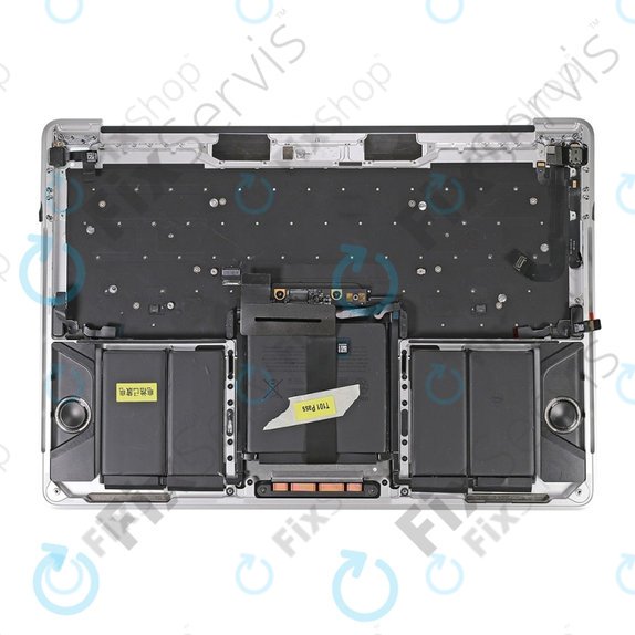 Apple MacBook Pro 13" A1706 (Late 2016 - Mid 2017) - Horní Rám Klávesnice + Klávesnice US + Mikrofon + Trackpad + Reproduktory (Silver)