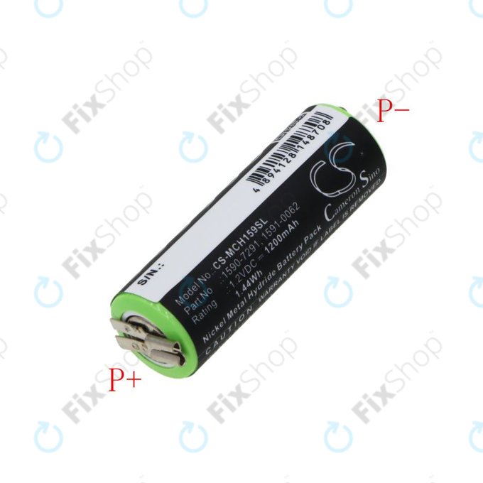 Baterie pro Moser Chromini 1591, Ermila Bella 1590, 1200mAh, Ni-MH, 1.2V, 1590-7291, HQ