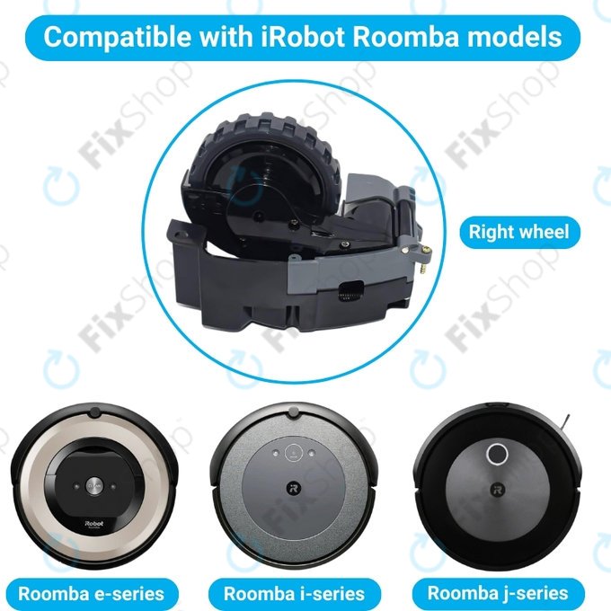 iRobot Roomba e-series, i-series, j-series - Kolo s Motorem (Pravé)