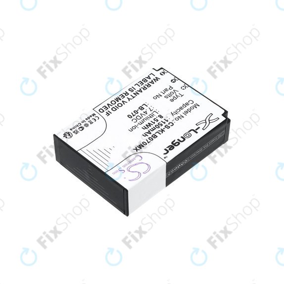 Baterie pro Kodak PIXPRO S1, AZ651, AZ652, AZ901, 1150mAh, Li-Ion, 7.4V, LB-070, HQ