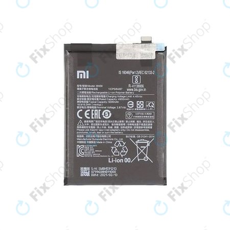 Xiaomi Redmi Note 10, Note 10S M2101K7BG M2101K7BI - Baterie BN59 5000mAh - 46020000645Z Genuine Service Pack