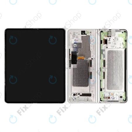 Samsung Galaxy Z Fold 3 F926B - LCD Displej + Dotykové Sklo + Rám (Phantom Silver) - GH82-26283C, GH82-26284C Genuine Service Pack