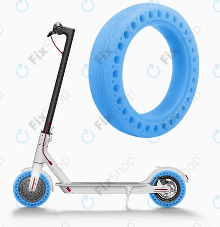 Xiaomi Mi Electric Scooter 1S, 2 M365, Essential, Pro, Pro 2 - Odolná Plná Bezdušová Pneumatika (Typ 1) (Blue)