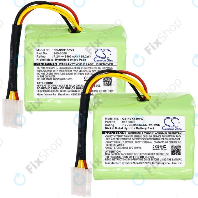 Vorwerk Kobold VX100 - Sada Baterií 945-0006 Ni-MH 7.2V 3500mAh HQ