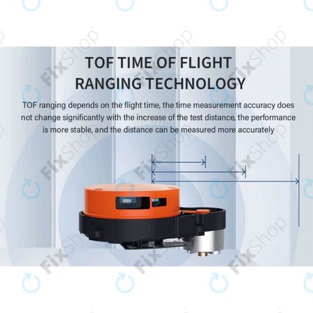 Xiaomi Roborock S4 Max, S5, S5 Max, S6, S6 MaxV, S6 Pure, S7, Mijia 1S - Laserový snímač vzdálenosti