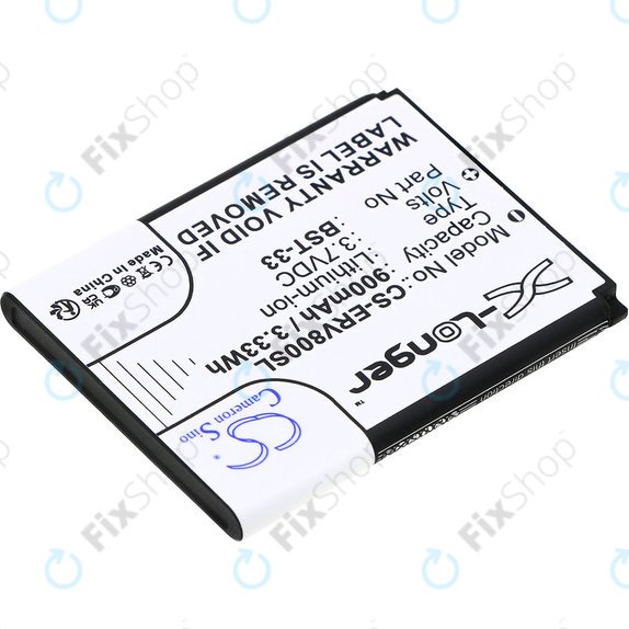 Baterie pro Sony Ericsson W595, K790i, K800i, W850i, W900i, W950i, 900mAh, Li-ion, 3.7V, BST-33, HQ