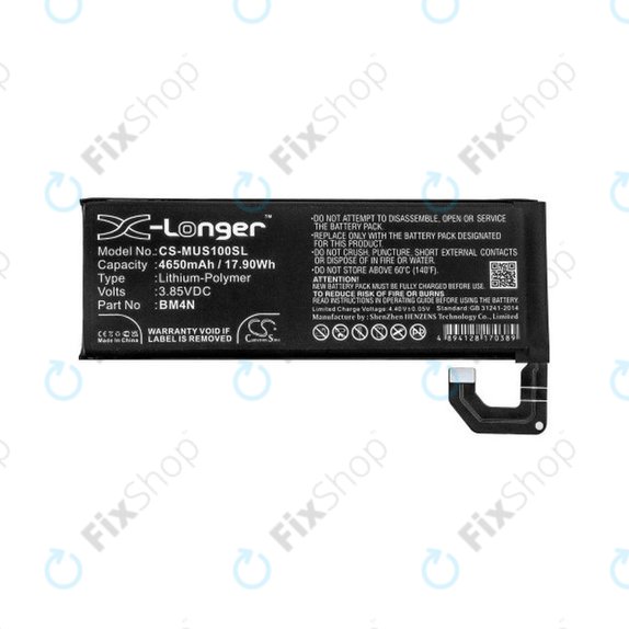Xiaomi Mi 10 M2001J2G - Baterie BM4N 4650mAh HQ