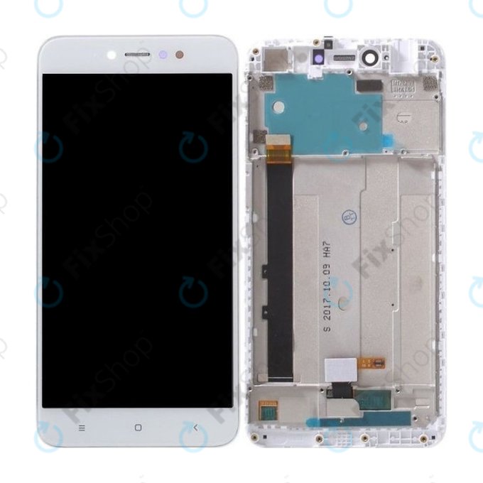 Xiaomi Redmi Note 5A 32GB, 64GB - LCD Displej + Dotykové Sklo + Rám (White) TFT