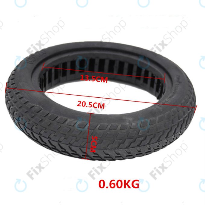 Xiaomi Mi Electric Scooter 1S, 2 M365, Essential, Pro, Pro 2 - Odolná Pevná Bezdušová Pneumatika (Black)