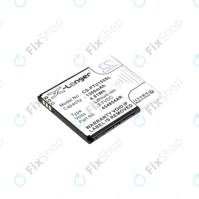 Baterie pro Panasonic Kx-Tu150, Kx-Tu150exr, 1300mAh, Li-Ion, 3.7V, 454854AR, HQ