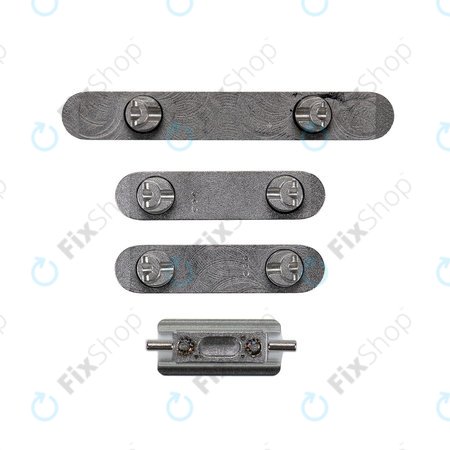 Apple iPhone XS Max - Set Tlačítek Hlasitosti + Zapínání + Tichého Režimu (Space Gray)